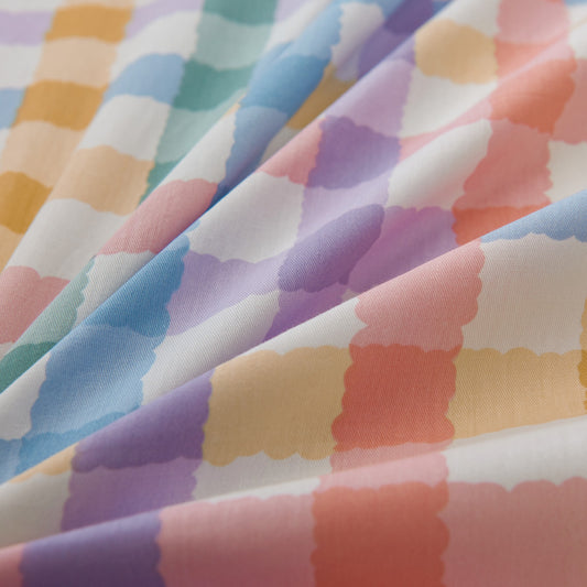 Rainbow Check Duvet Cover & Sham