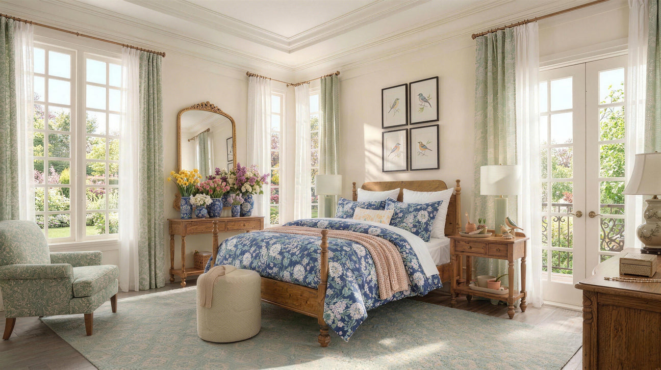 The Spring Edit: Refresh Your Bedroom with Botanicals and Stripes