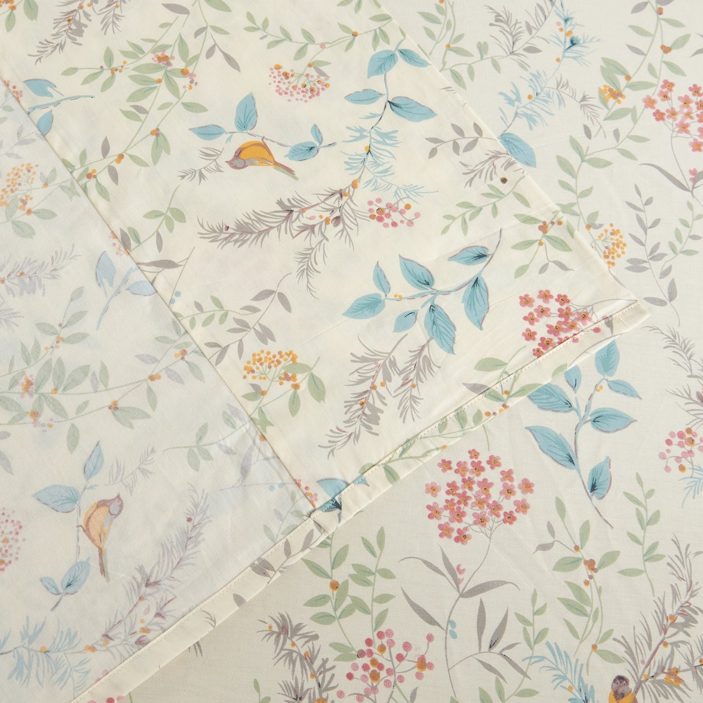 Bird Botanical Cotton Sheet Set